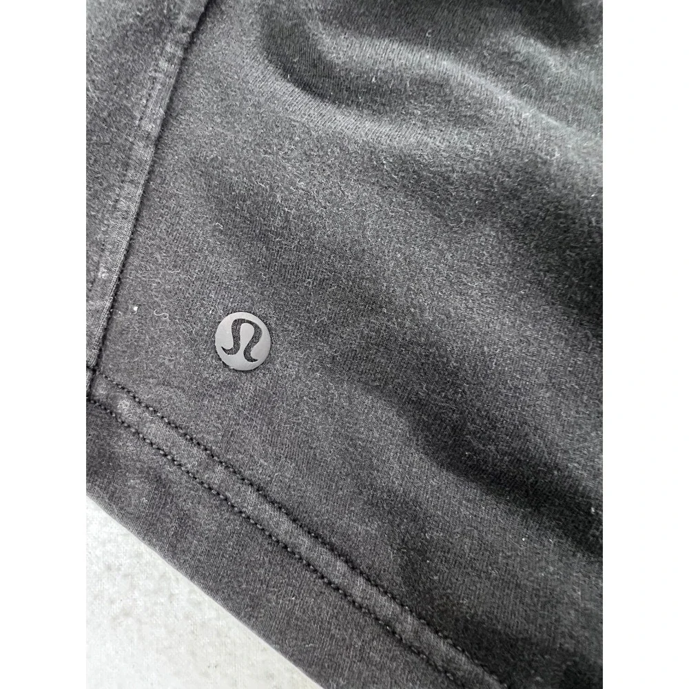 Lululemon‎ Inner Glow High-Rise Short Black French Terry Cotton Size 4